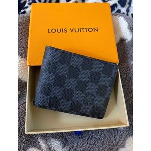 Authentic Louis Vuitton Graphite // Black Wallet